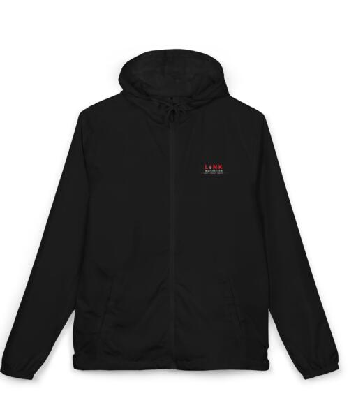 Link Motivation Full-Zip Windbreaker — Black