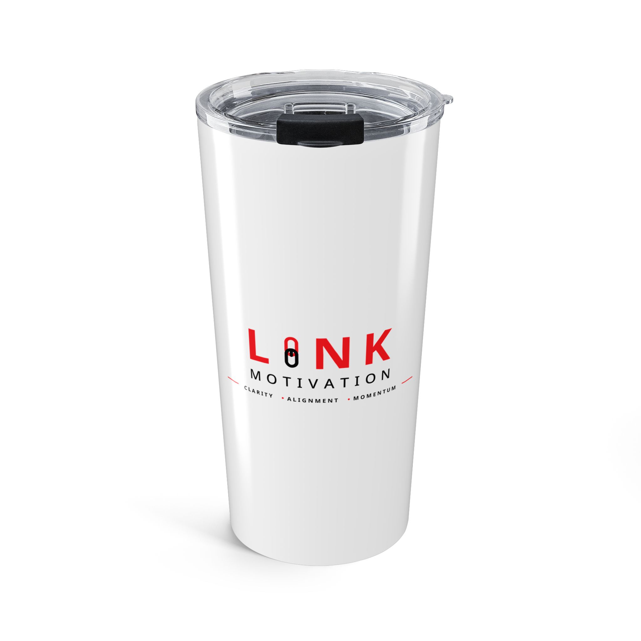 Link Motivation Insulated Tumbler — White, 20oz